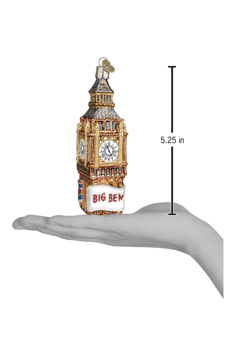 Big Ben Christmas Ornament, Alternate, color, GOLD MULTI