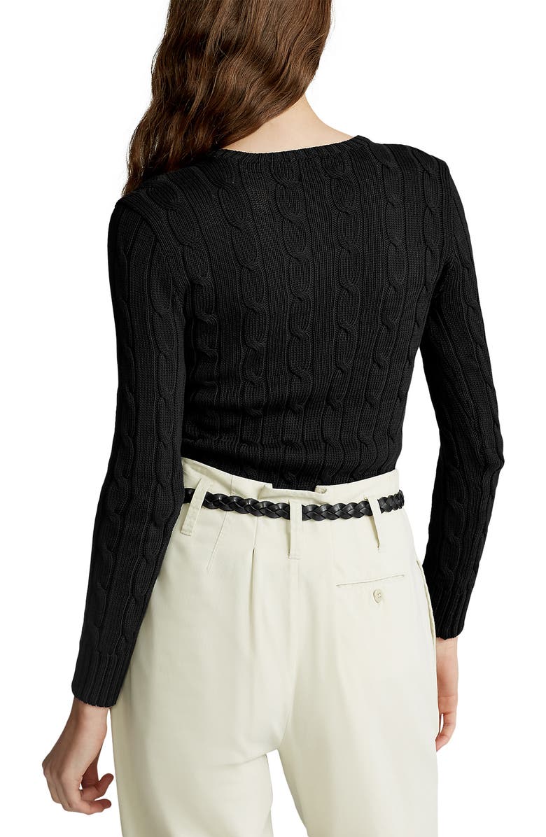 Polo Ralph Lauren Cable Knit Cashmere Sweater, Alternate, color,