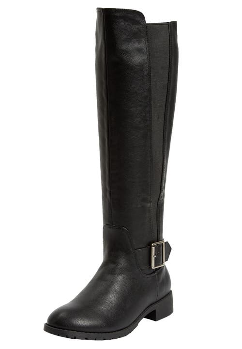 Comfortview The Milan Tall Regular Calf Boot In Black