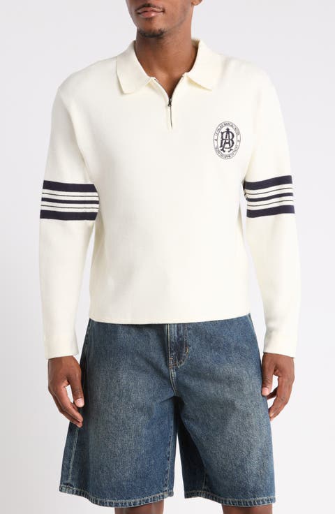Le Palais Long Sleeve Zip Polo