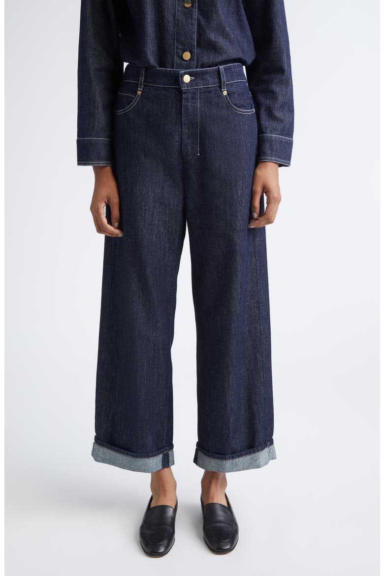 Chiara Crop Wide Leg Jeans, Main, color, ULTRAMARINE