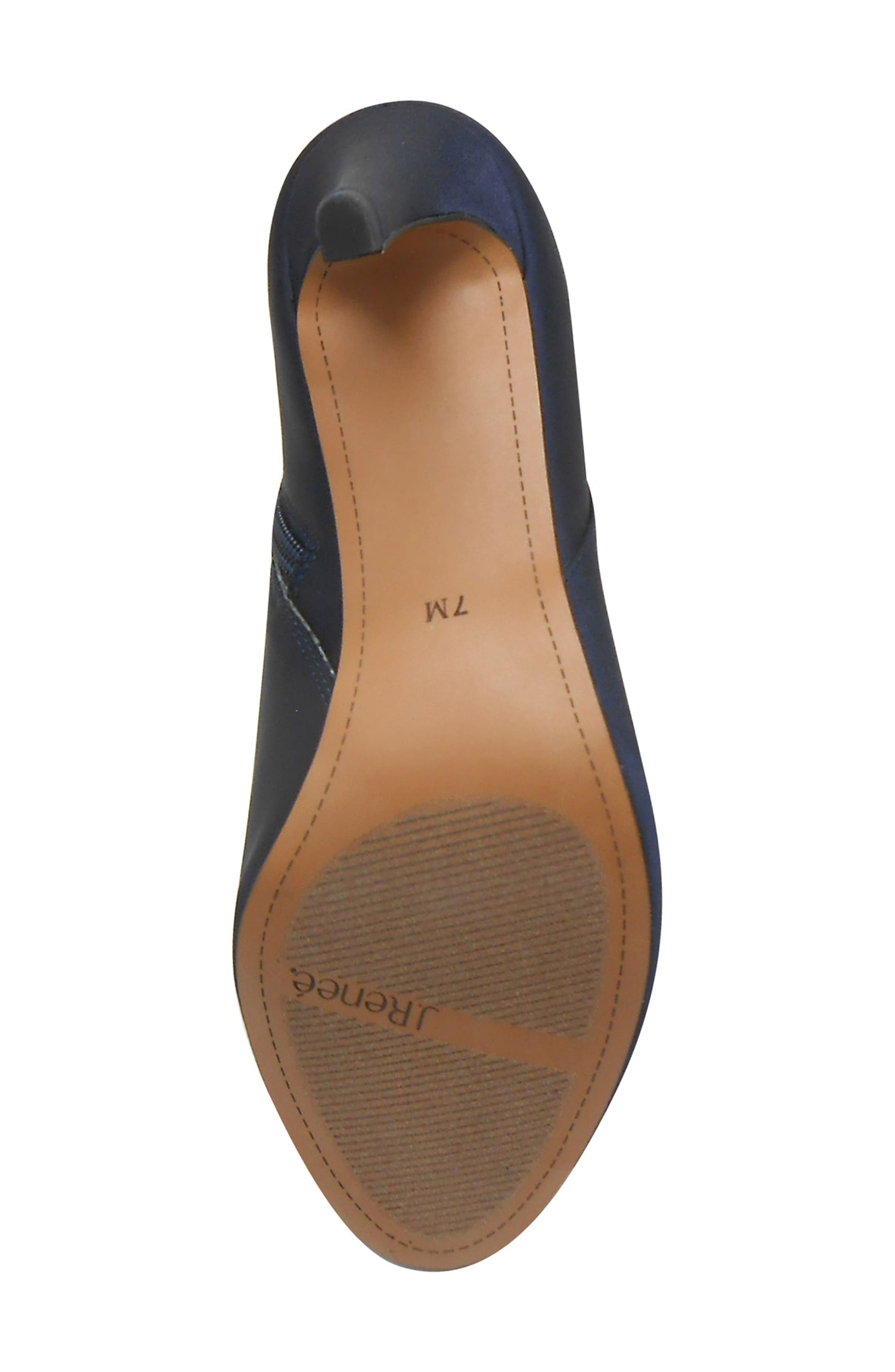 Pranati Embellished Open Toe Bootie, Alternate, color, NAVY SATIN
