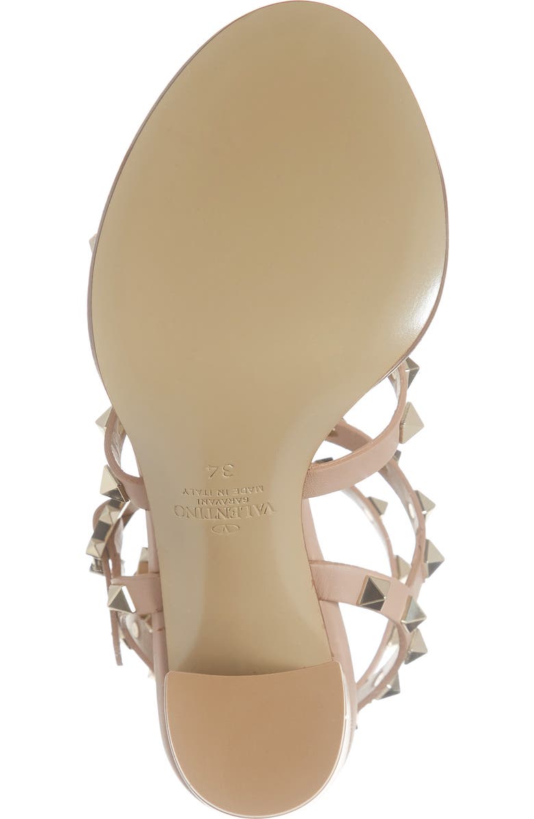 Valentino Garavani 'Rockstud' T-Strap Sandal, Alternate, color,