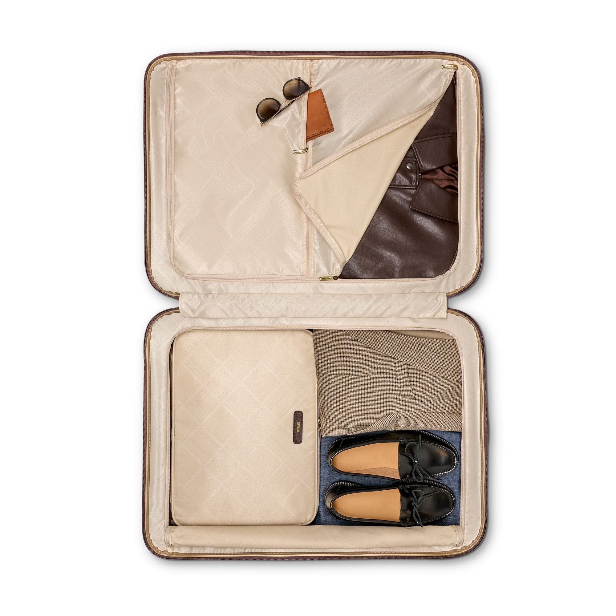 Hartmann Tweed CURV Hardside Global Carry-On  Spinner 22', Alternate, color, Tweed/Natural Leather