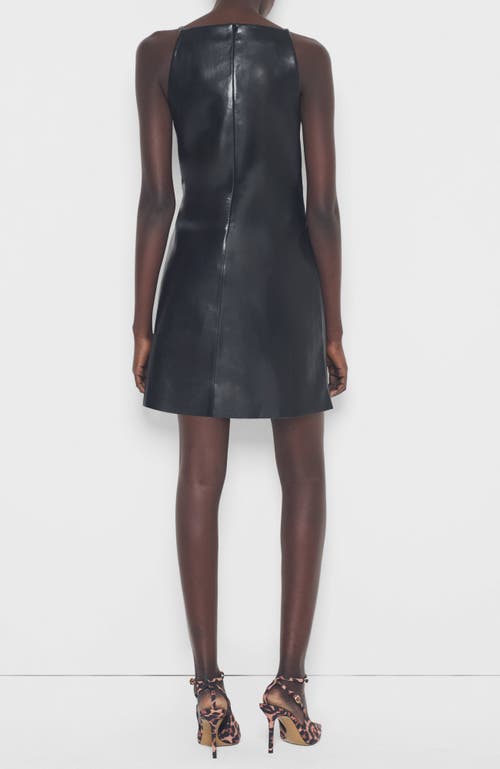 As By Df Faith Recycled Leather Dress In Black