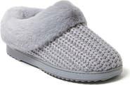 DEARFOAMS Hannah Festive Knit Clog Slipper
