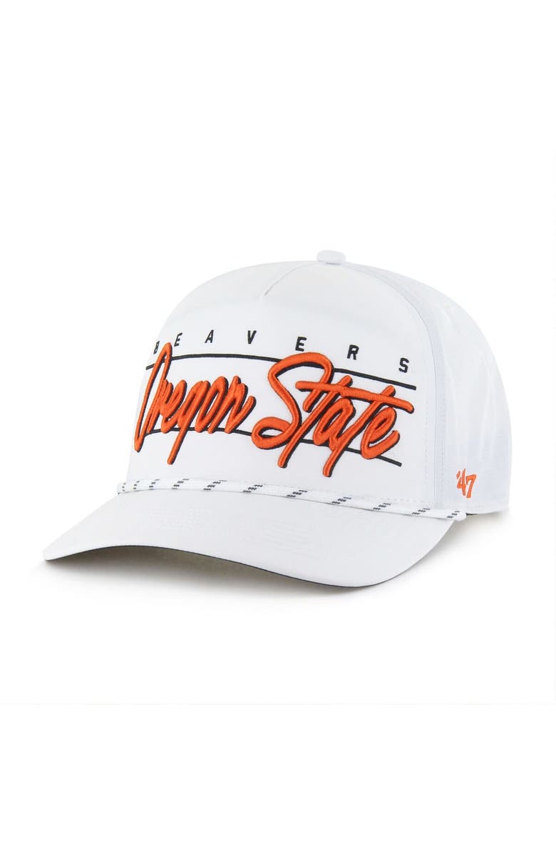 '47 Men's '47 White Oregon State Beavers Condor Hitch brrr° Adjustable Hat, Main, color, 