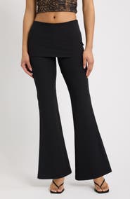 Feners Encanto Foldover Waist Flare Leg Pants
