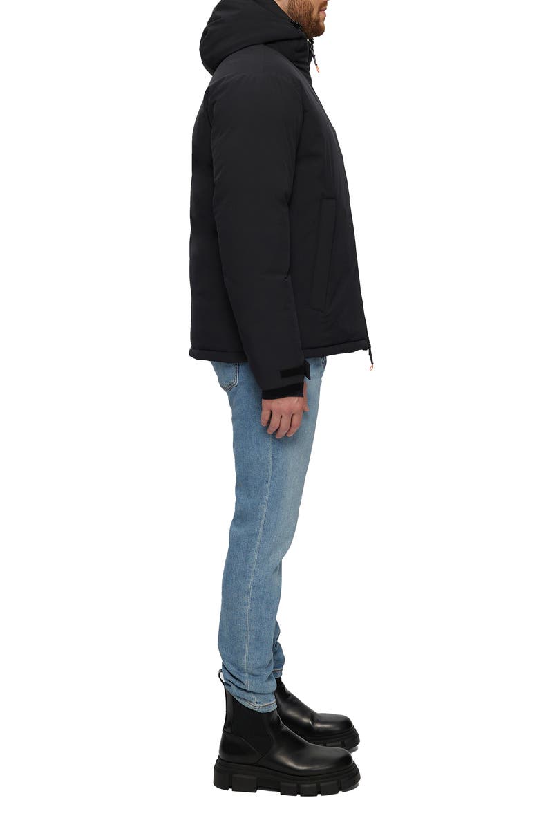 Noize Arturo Short Parka, Alternate, color, Black