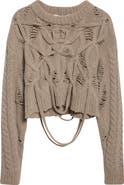 Aisling Camps Briar Merino Wool & Cashmere Cable Sweater
