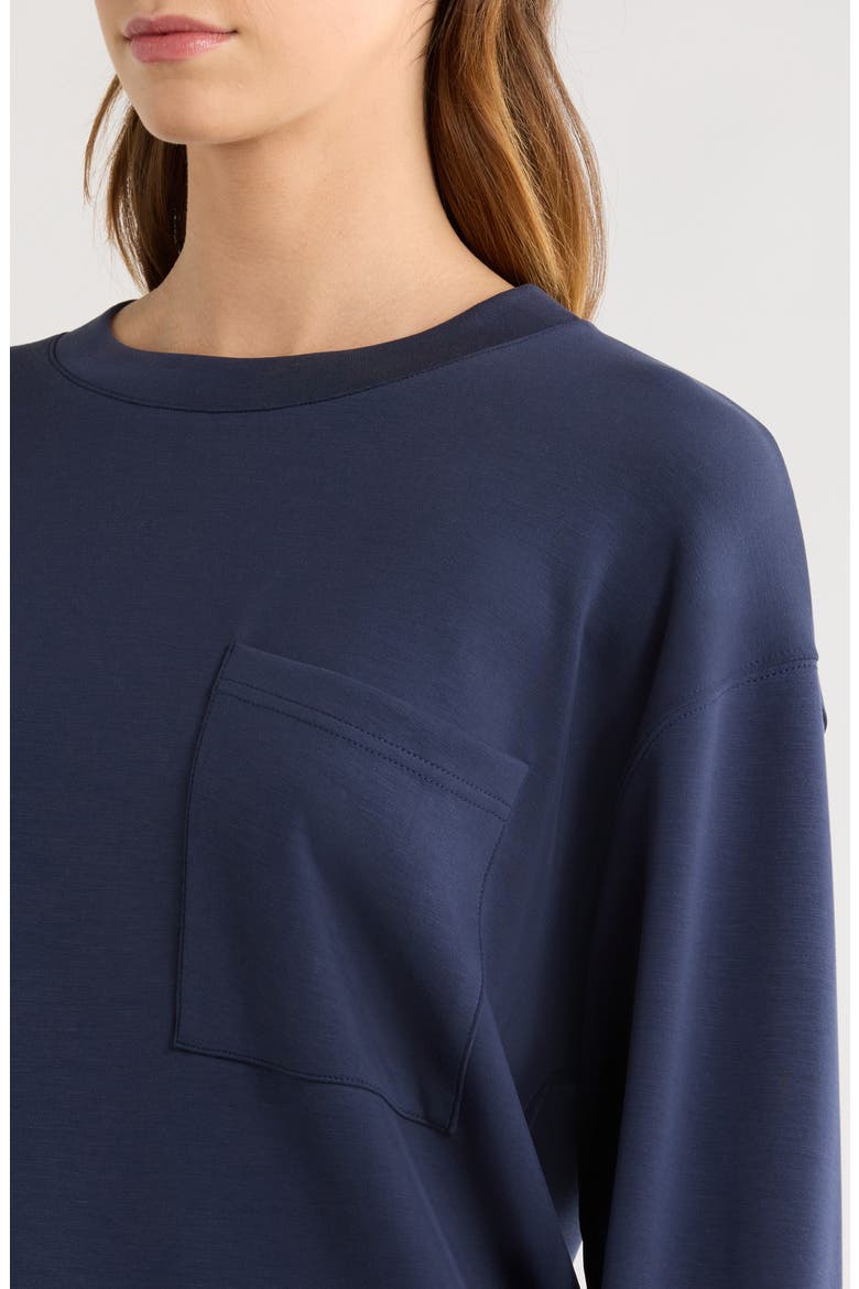 ScubaSoft Crewneck Sweatshirt, Alternate, color, NAVY BLUE