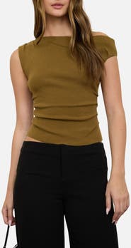 Blu Pepper Asymmetrical Rib Top