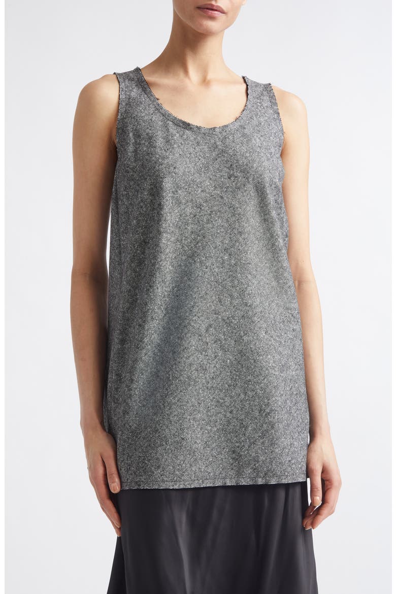 Mixed Media Midi Dress, Alternate, color, GREY MELANGE