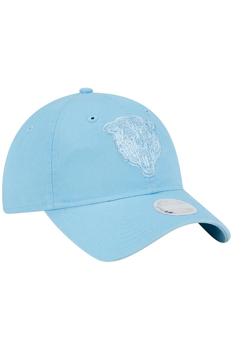 Women's New Era Light Blue Chicago Bears Color Pack Brights 9TWENTY Adjustable Hat, Alternate, color, Light Blue