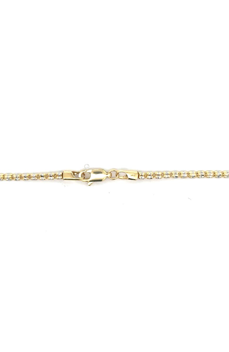 Ancona Jewelry 14K Yellow Gold Diamond cut Ice Chain 24 Inch 2.6mm 12.6 Grams, Alternate, color, Yellow