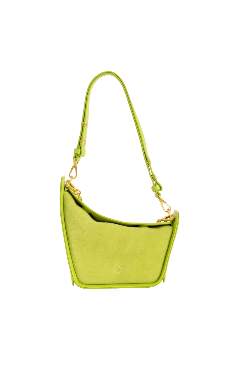 Esthera 10AM Mini Leather Shoulder Bag, Alternate, color, Lemon Green