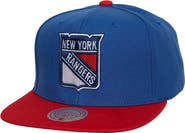 Mitchell & Ness Men's Mitchell & Ness Blue New York Rangers Core Team Ground 2.0 Snapback Hat