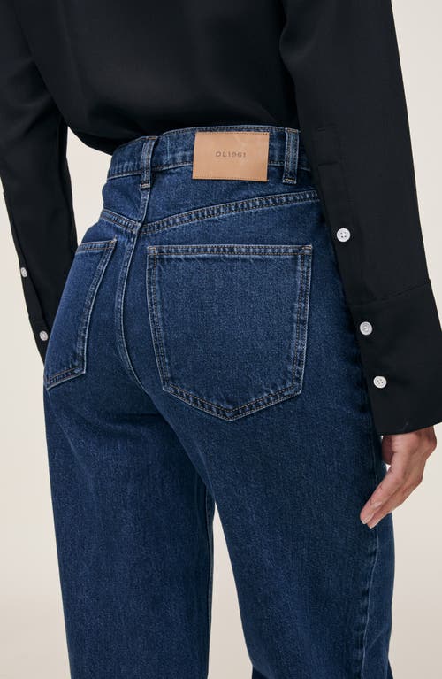 Dl1961 Kaylen High Waist Slim Barrel Jeans In Blue