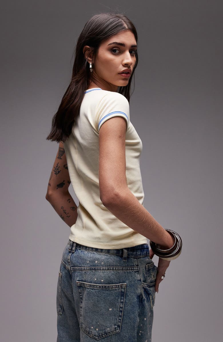 Topshop Contrast Everyday T-Shirt, Alternate, color, 