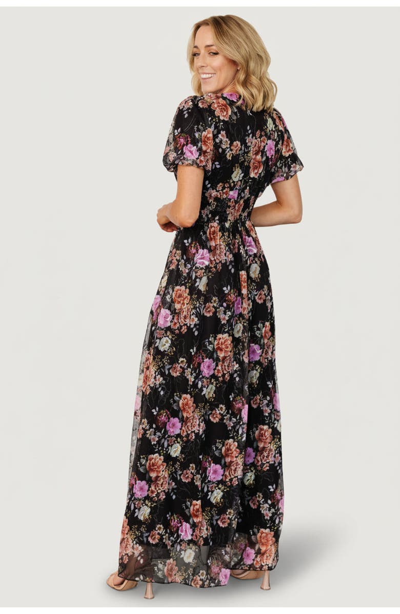 Baltic Børn Ardley Maxi Dress, Alternate, color, Black Multi Floral