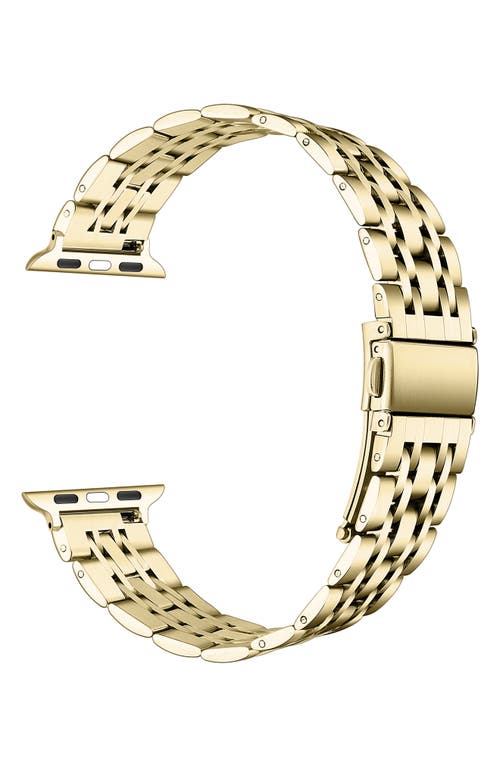 The Posh Tech Rainey Stainless Steel Apple Watch® Watchband In Gold