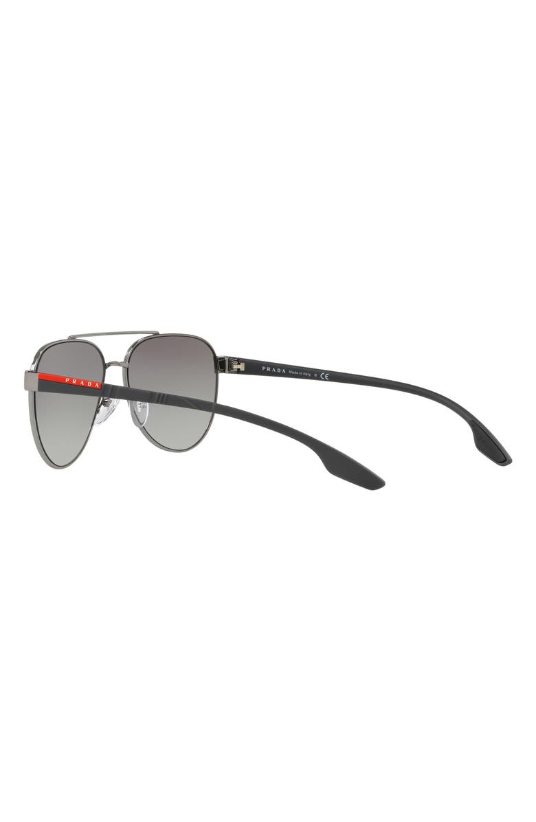 PRADA SPORT 58mm Gradient Pilot Sunglasses, Alternate, color, 