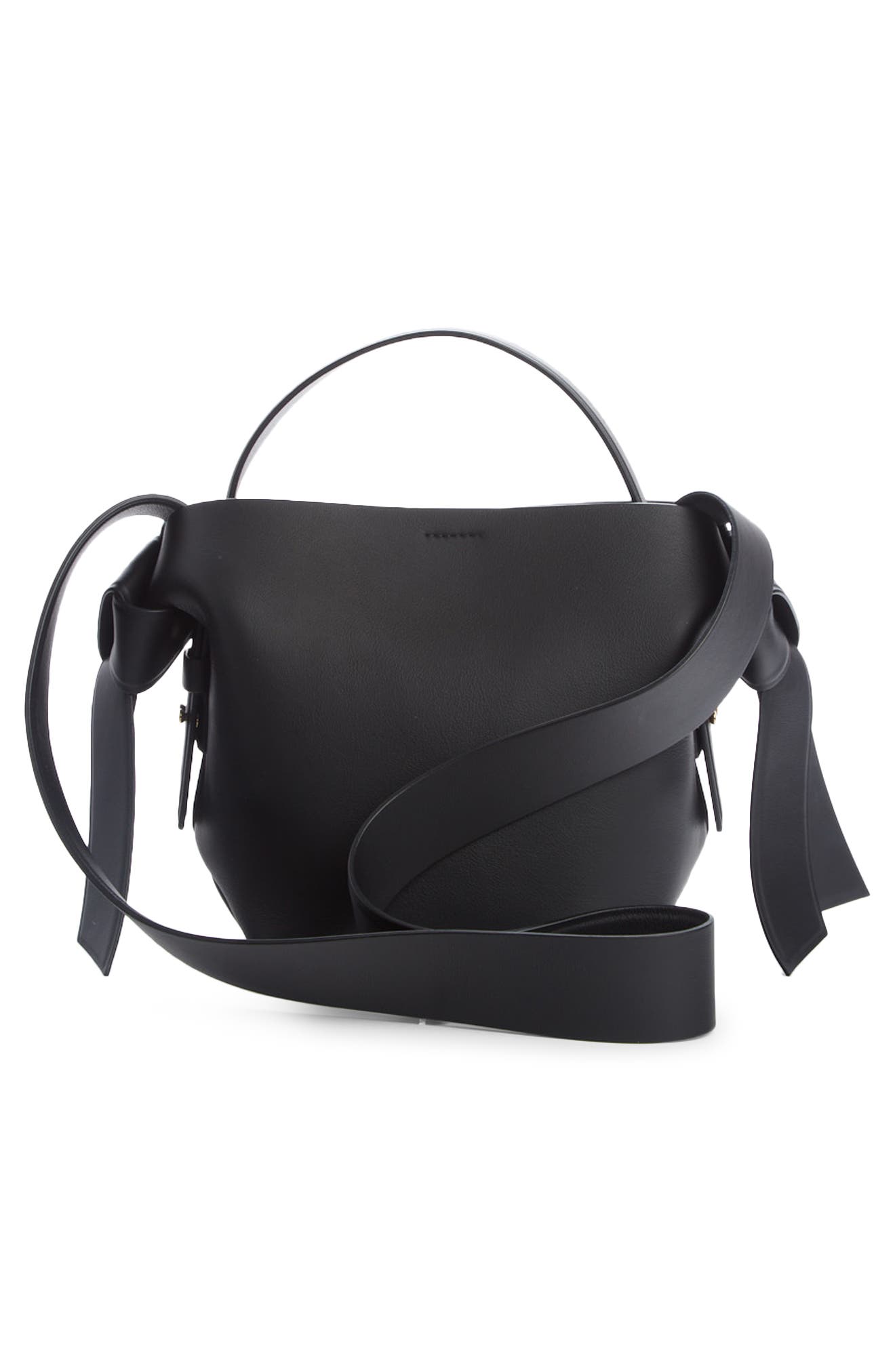 Acne Studios Midi Musubi Leather Bag, Alternate, color, 