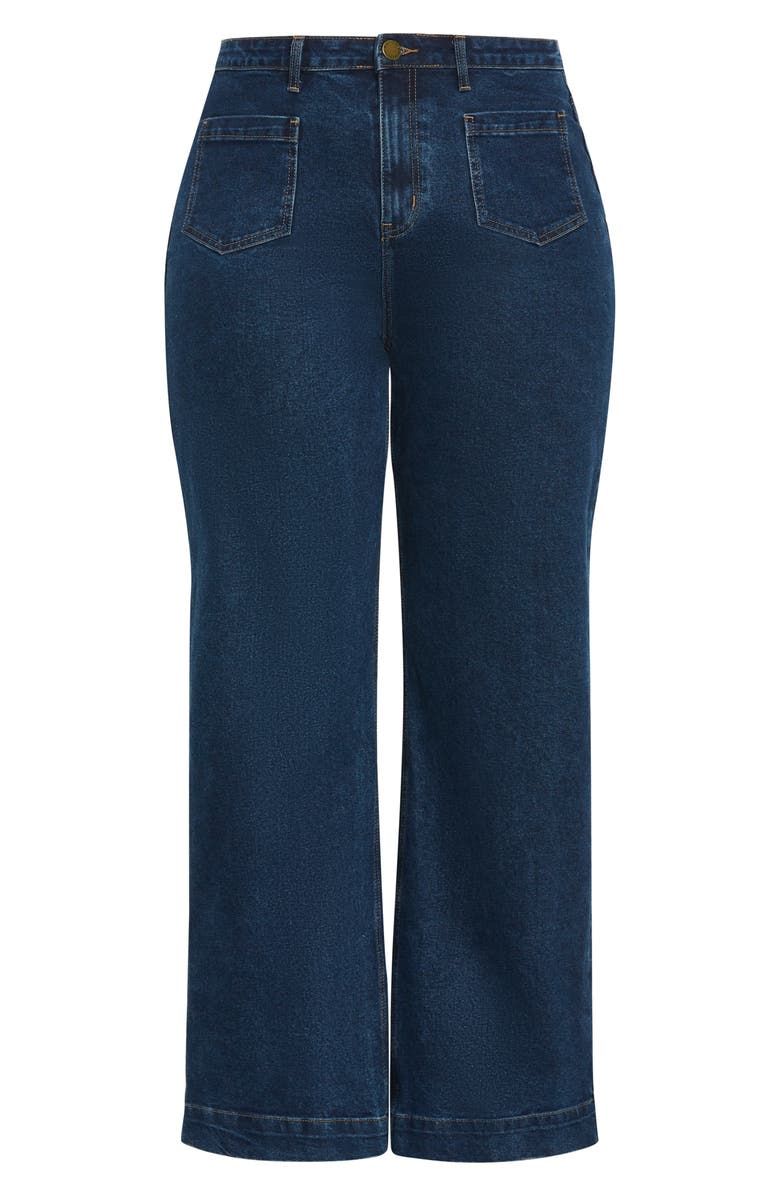 City Chic Amber Patch Pocket Flare Jeans, Alternate, color,