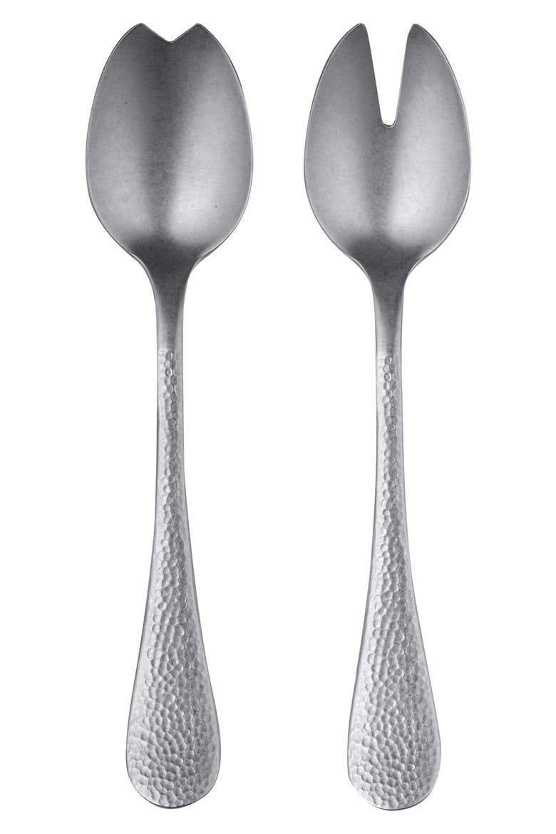 Distressed Salad Servers, Main, color, DISTRESSED STAINLESS