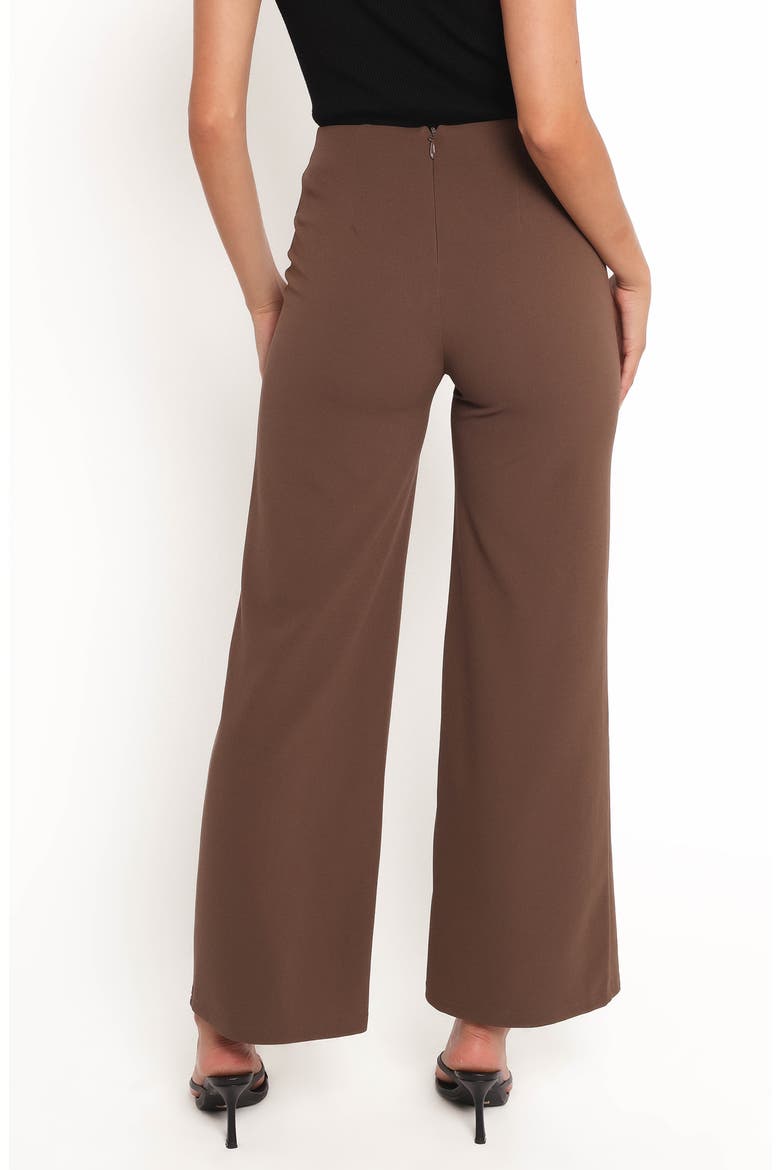 Colette High Waist Wide Leg Pants, Alternate, color, BROWN