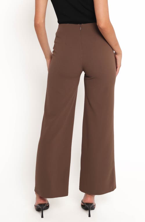 Petal And Pup Petal & Pup Colette High Waist Wide Leg Pants In Brown