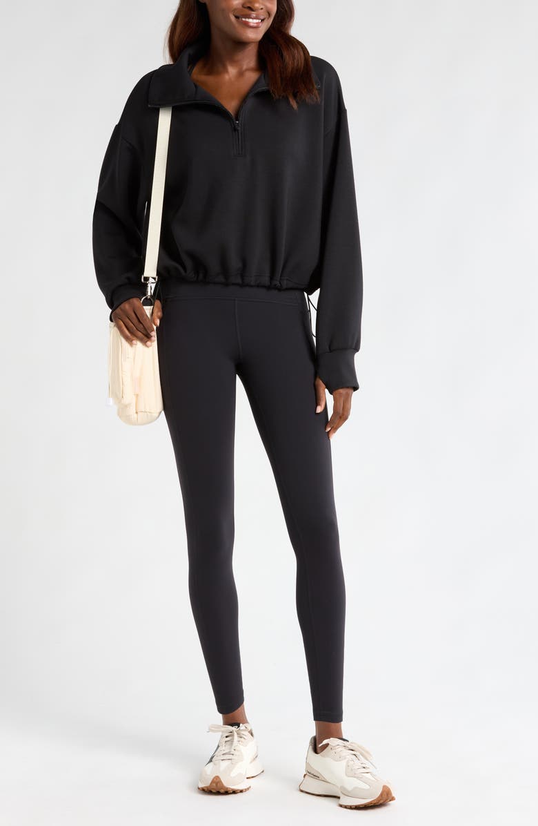 Zella Soft Modal Blend Half Zip Pullover, Alternate, color,