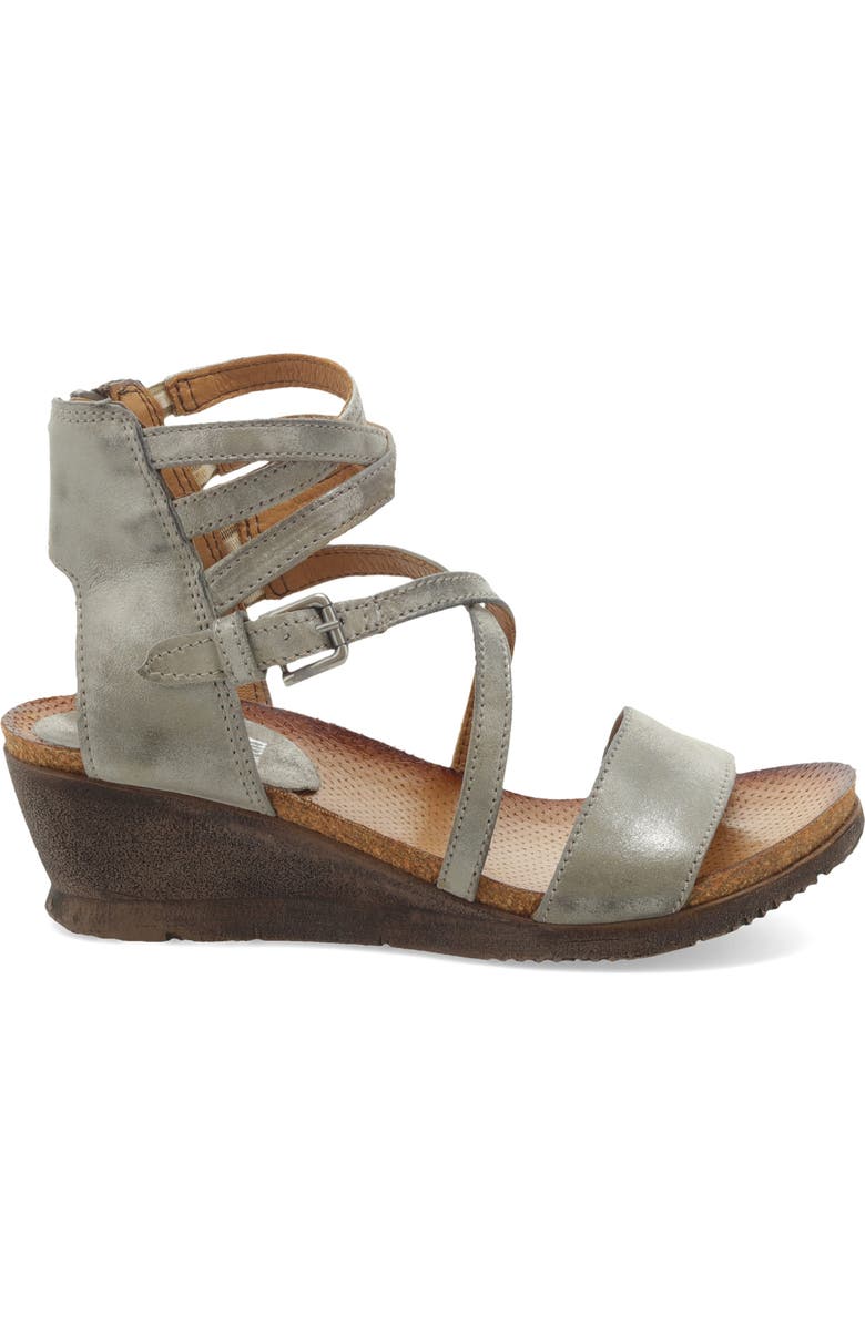 Miz Mooz Shay Strappy Wedge Sandal, Alternate, color,