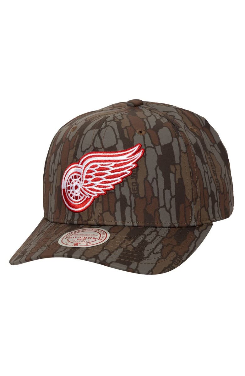 Mitchell & Ness Men's Mitchell & Ness Camo Detroit Red Wings Hidden Camo Pro Crown Adjustable Hat, Main, color, Camo