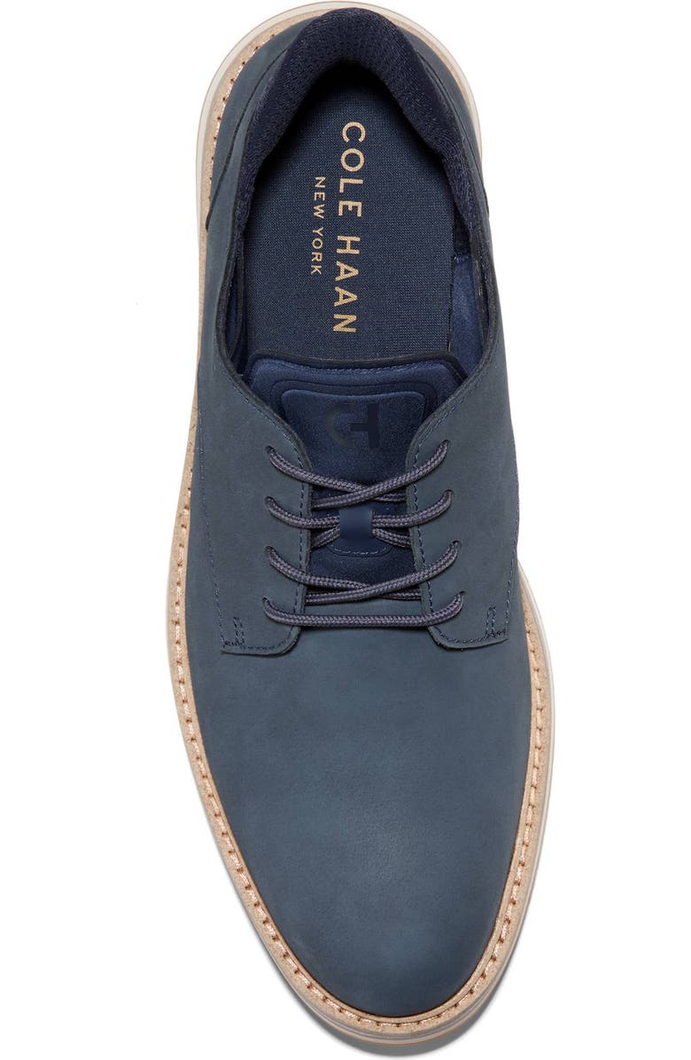 Cole Haan Mansfield Grand Plain Toe Derby, Alternate, color, Navy Blazer Nubuck/British Tan