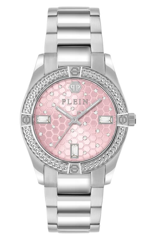 Philipp Plein Plein Icon Chain Crystal Watch In Metallic