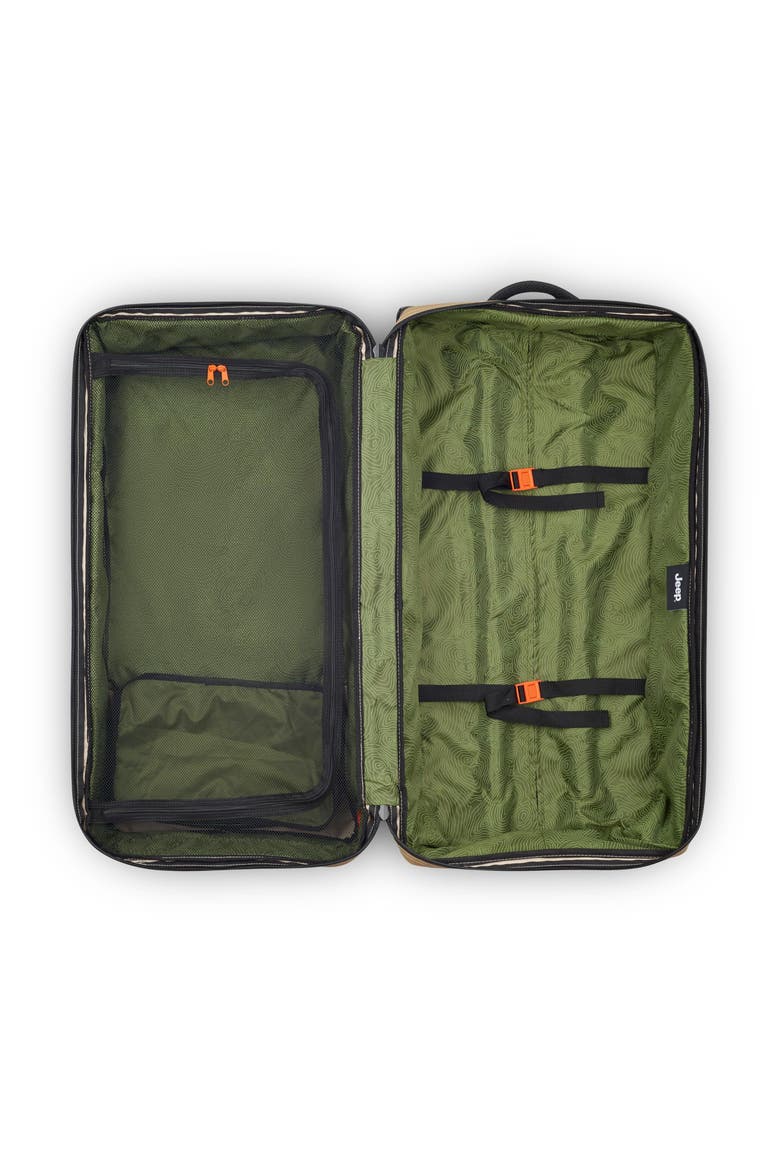 JS005A 31 Inch Two Wheel Rolling Travel Duffle Bag, Alternate, color, Warm Sand