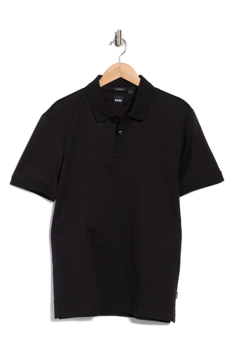 BOSS Parlay Cotton Polo, Alternate, color, Black