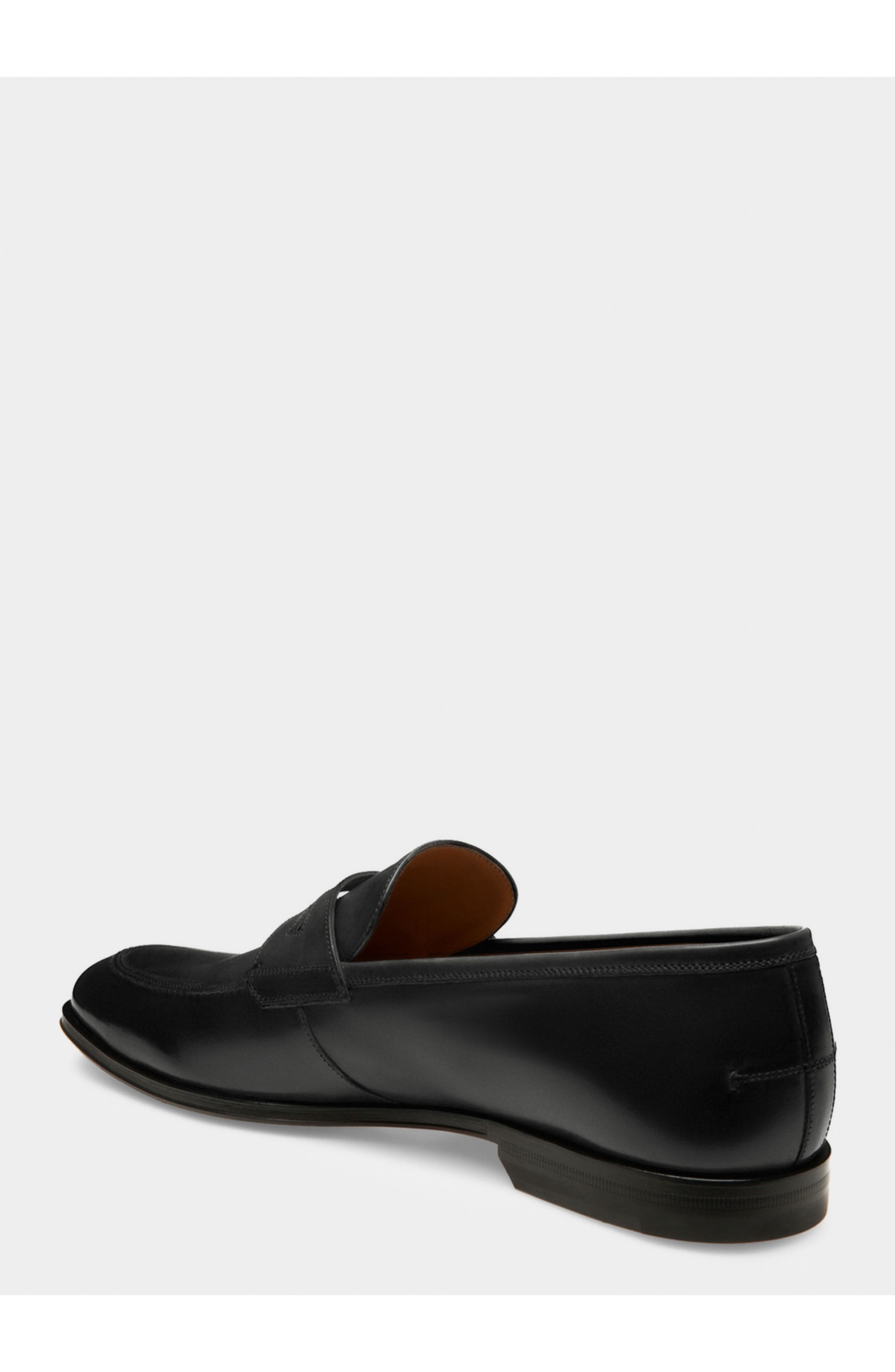 Bally Webb Men's Calf Leather Penny Loafer, Alternate, color, Black