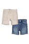 Kids' 2-Pack Twill & Denim Shorts