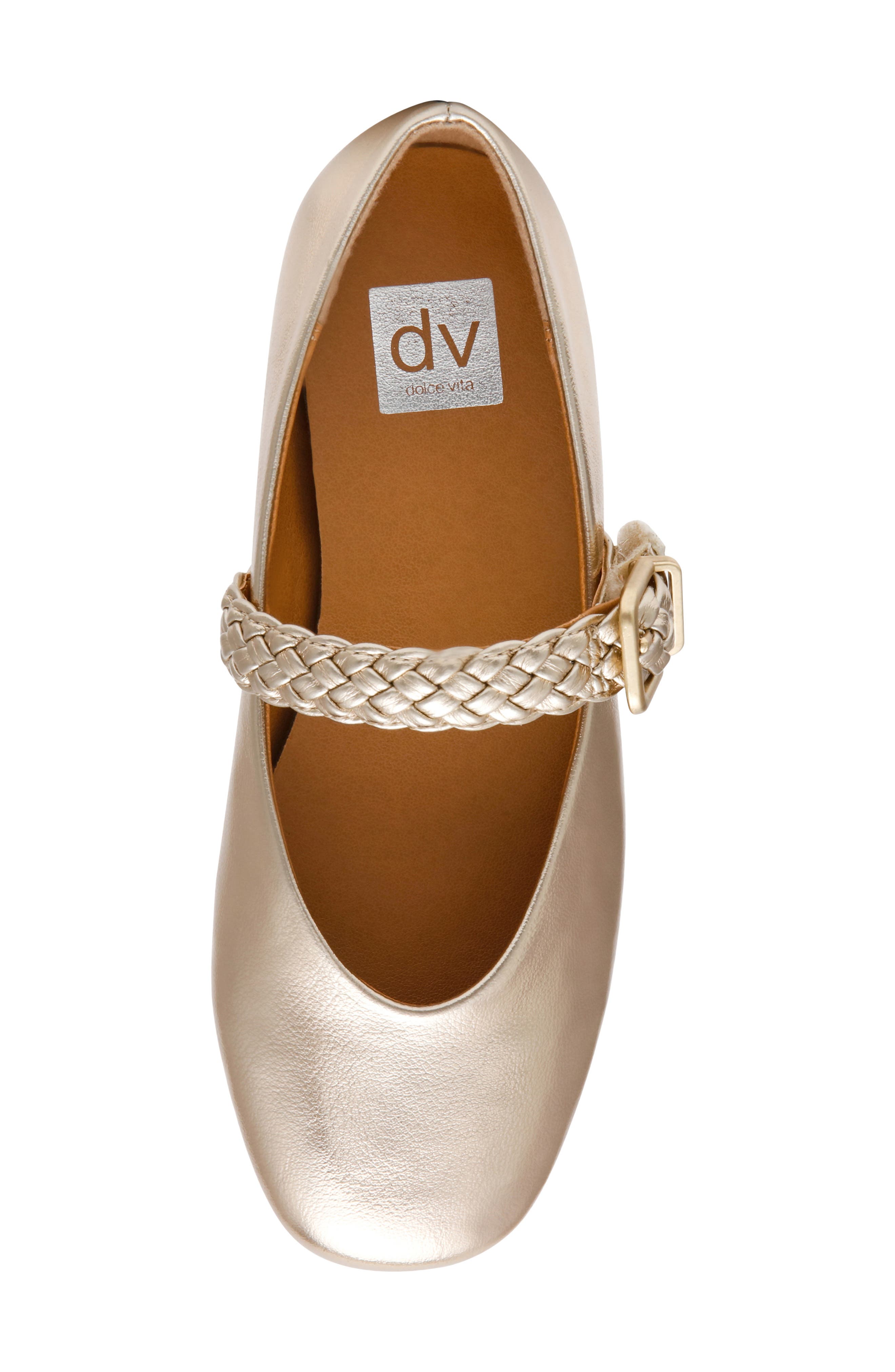 Kids' Bittie Mary Jane Flat, Alternate, color, GOLD