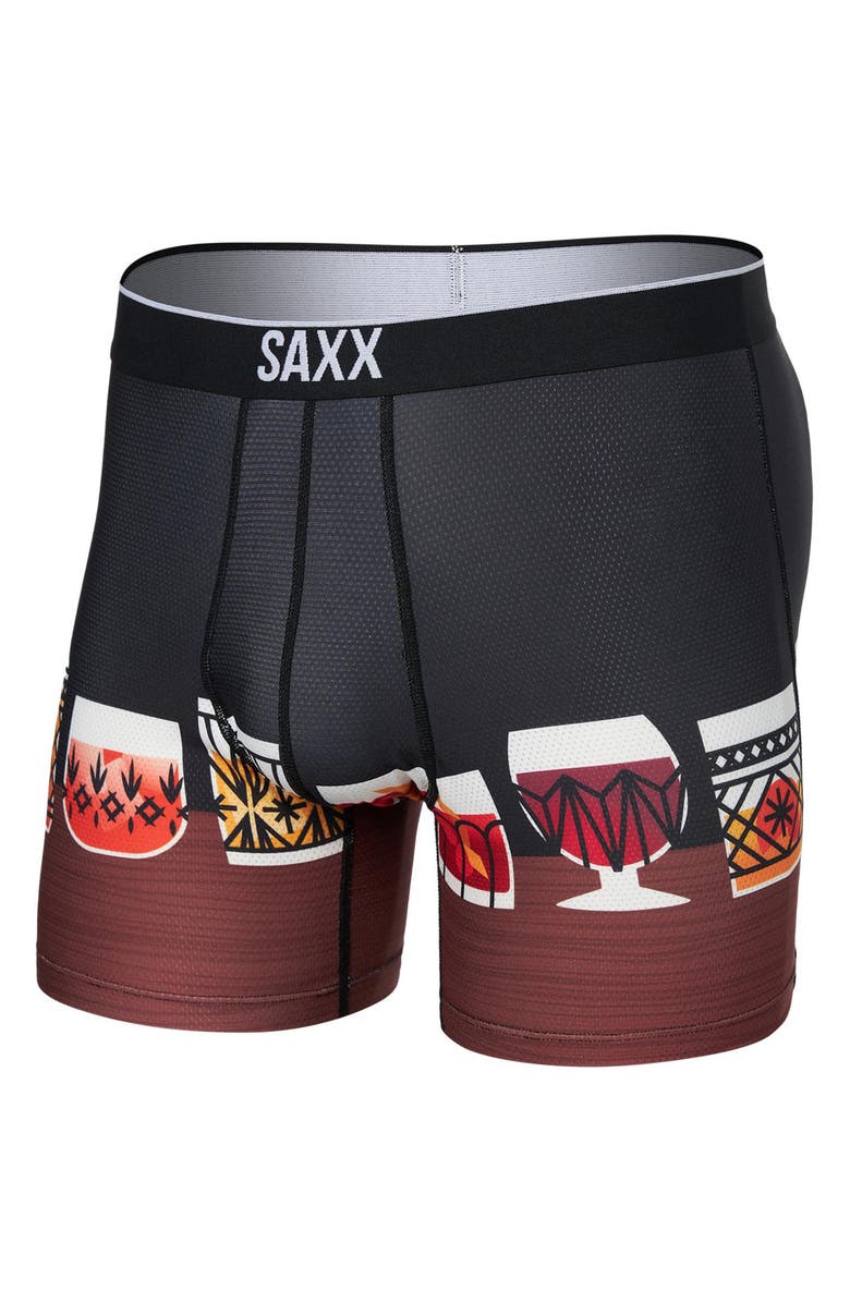 SAXX Volt Breathable Mesh Boxer Briefs, Alternate, color, Top Shelf Black