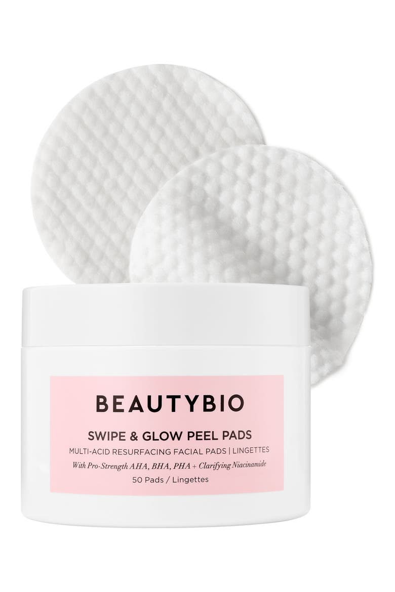Swipe & Glow Peel Pads, Main, color, NO COLOR