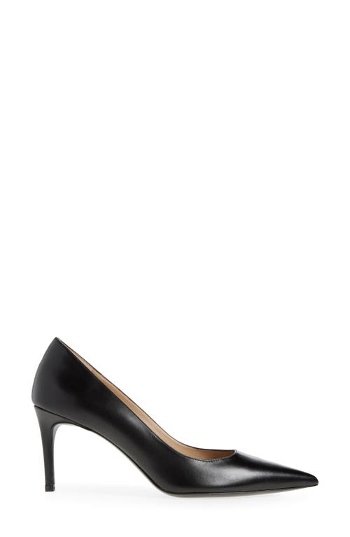 Stuart Weitzman 'stuart Power 75 Pointed Toe Pump In Black