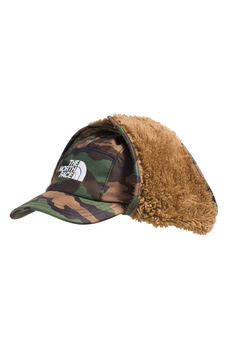 The North Face Kids' Shasta Trapper Cap, Alternate, color, Tnf Black Tnf Camo Small Print