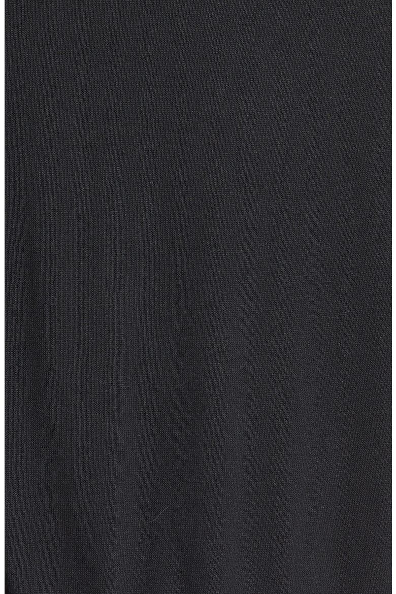 Contrast Underlay Sweater, Alternate, color, BLACK- WHITE SNOW COMBO