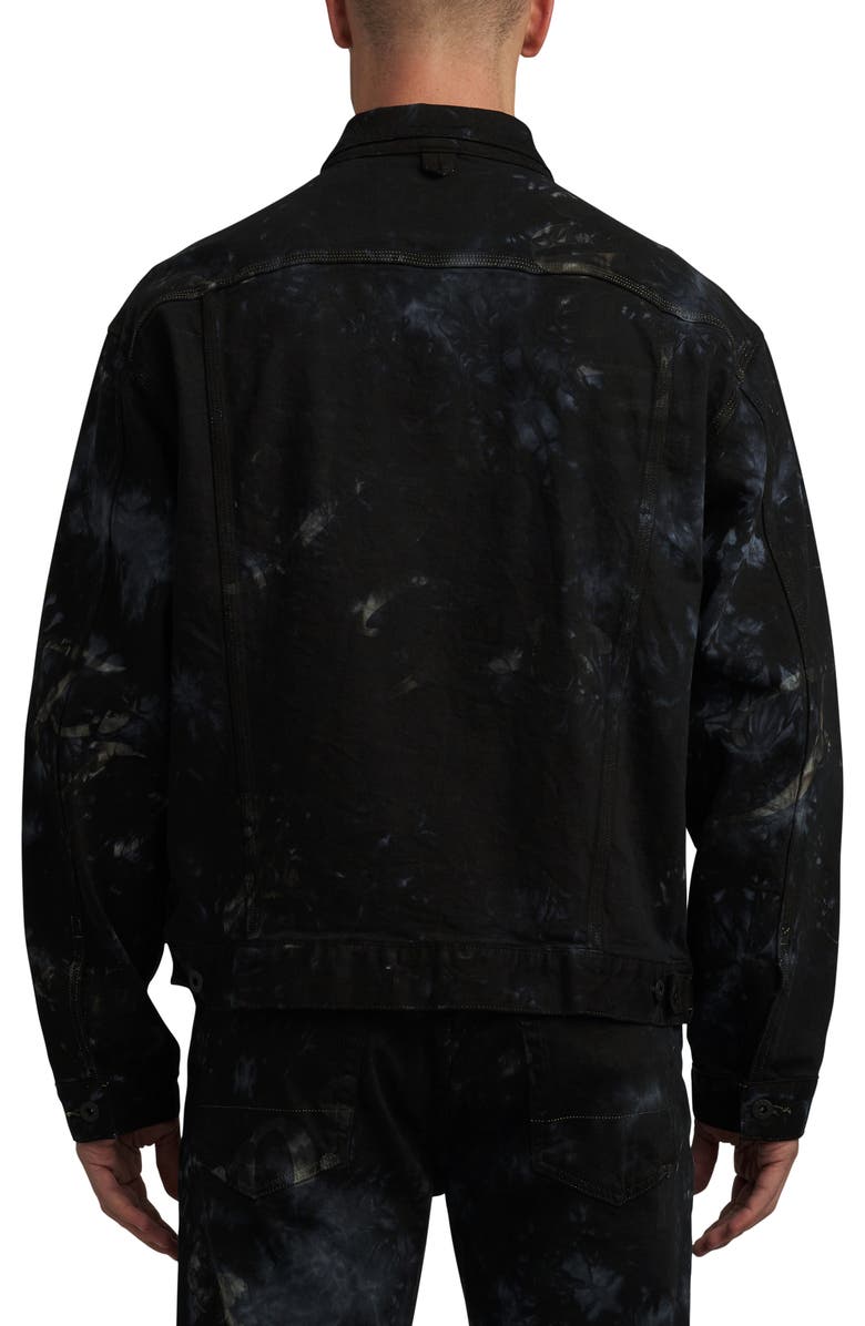 PRPS Kicking Horse Oversize Stretch Denim Trucker Jacket, Alternate, color, 