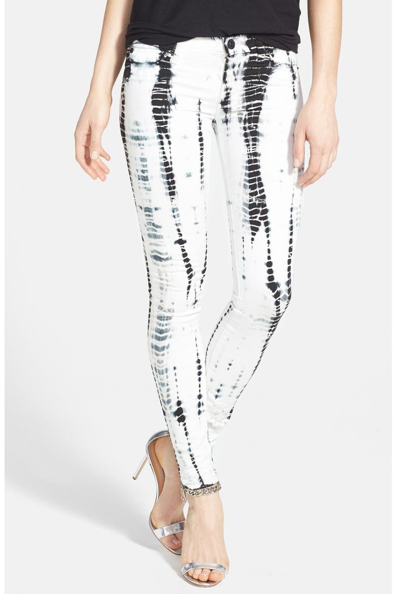 'Krista' Stripe Super Skinny Jeans, Main, color, ILLUSIONS