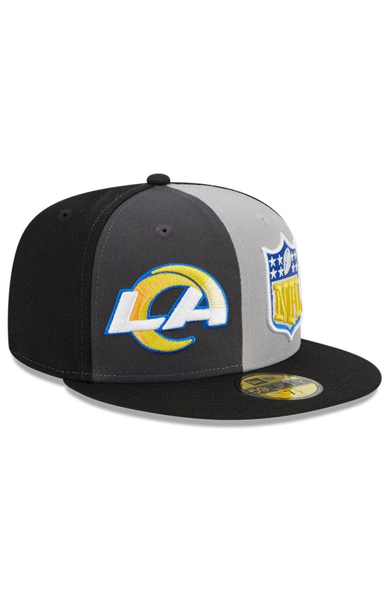 New Era Men's New Era Gray/Black Los Angeles Rams 2023 Sideline 59FIFTY Fitted Hat, Alternate, color, Gray