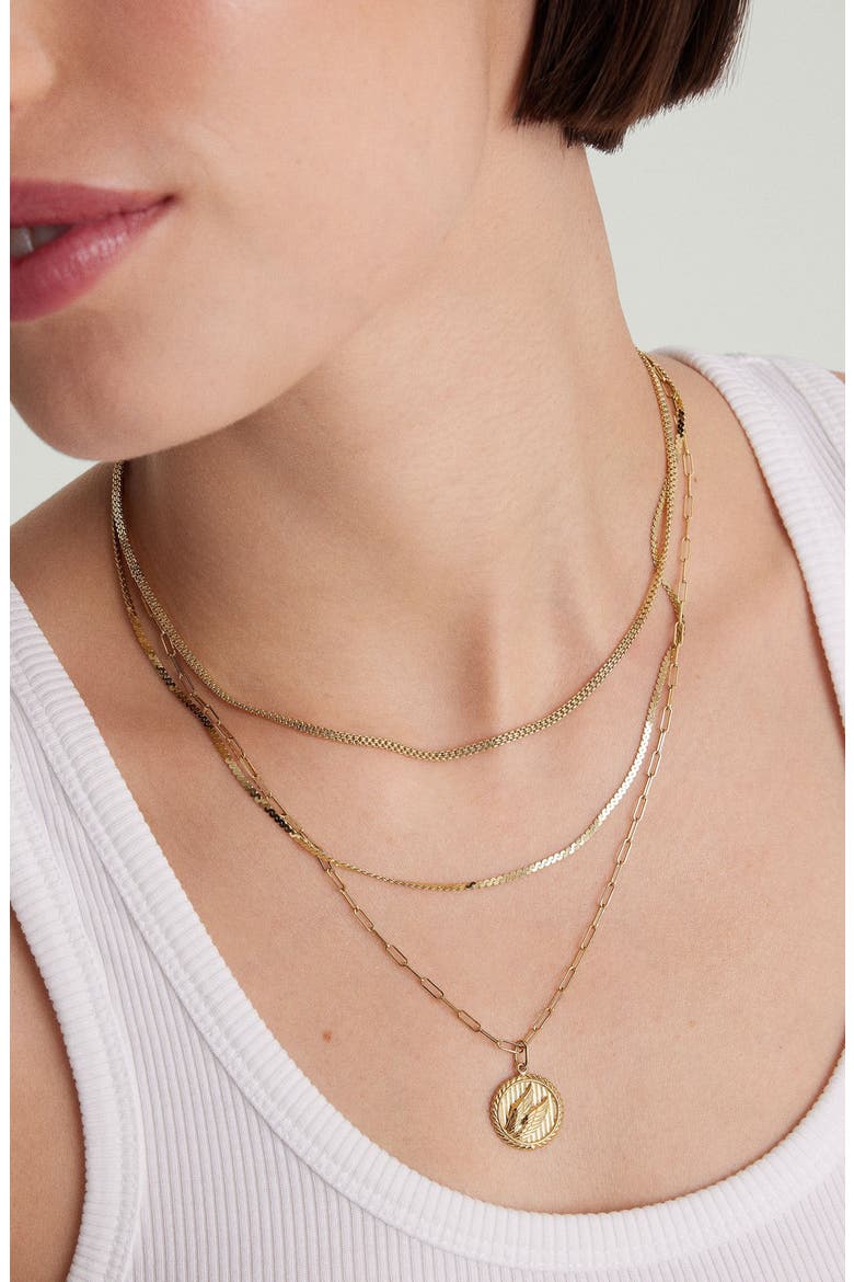 Timepiece Chain Necklace, Alternate, color, Yellow Gold